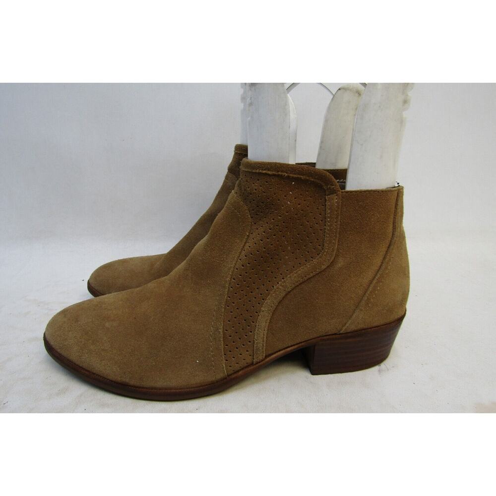 GIANNI BINI Womens Size 9 M Brown Suede Zip Ankle Zip Fashion Boots Bootie